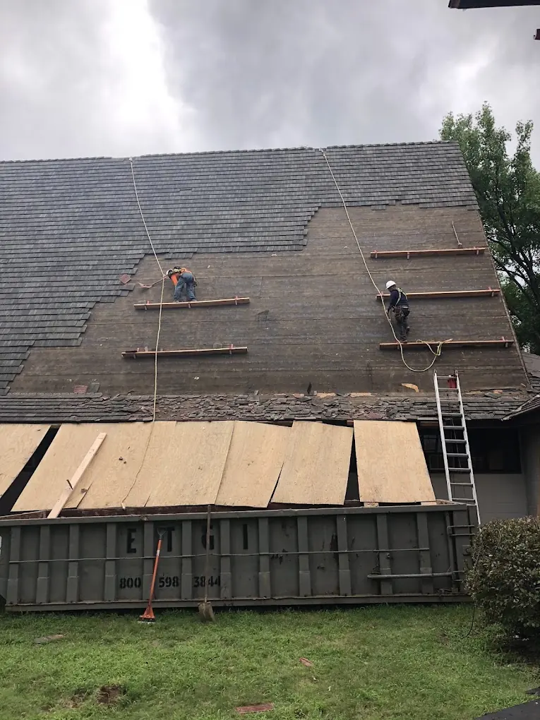 American Sons Roofing residential roof project in progress